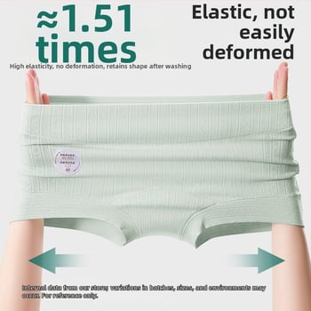 Női pamut alsónemű antibakteriális funkcióval, magas derekú, jacquard szövésű, fő anyag 90-95% pamut, ágyéki rész 100% pamut