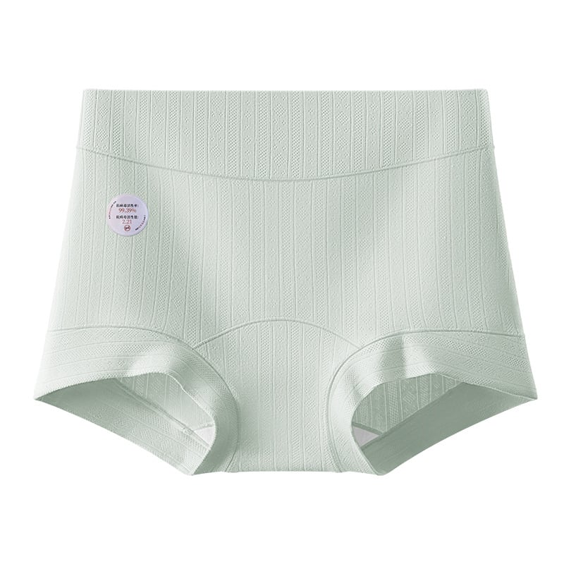 Női pamut alsónemű antibakteriális funkcióval, magas derekú, jacquard szövésű, fő anyag 90-95% pamut, ágyéki rész 100% pamut
