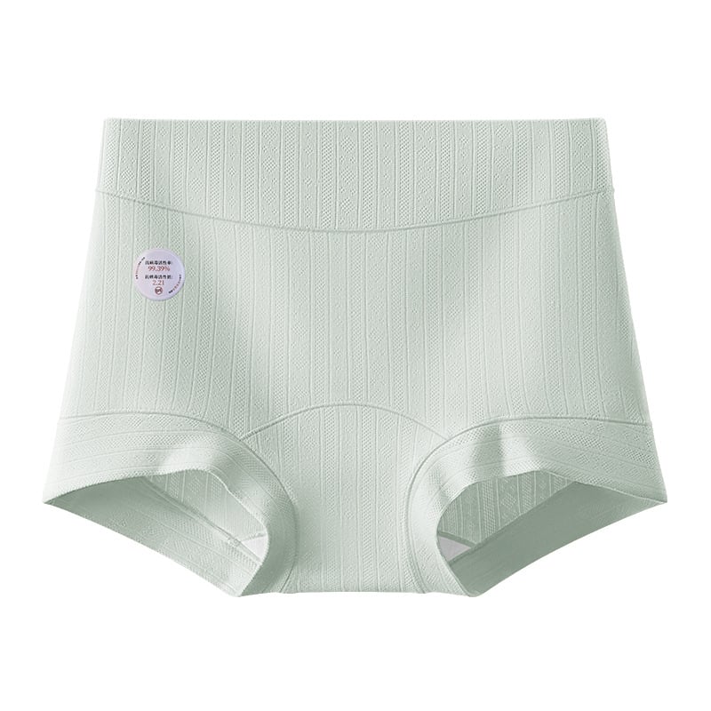 Női pamut alsónemű antibakteriális funkcióval, magas derekú, jacquard szövésű, fő anyag 90-95% pamut, ágyéki rész 100% pamut