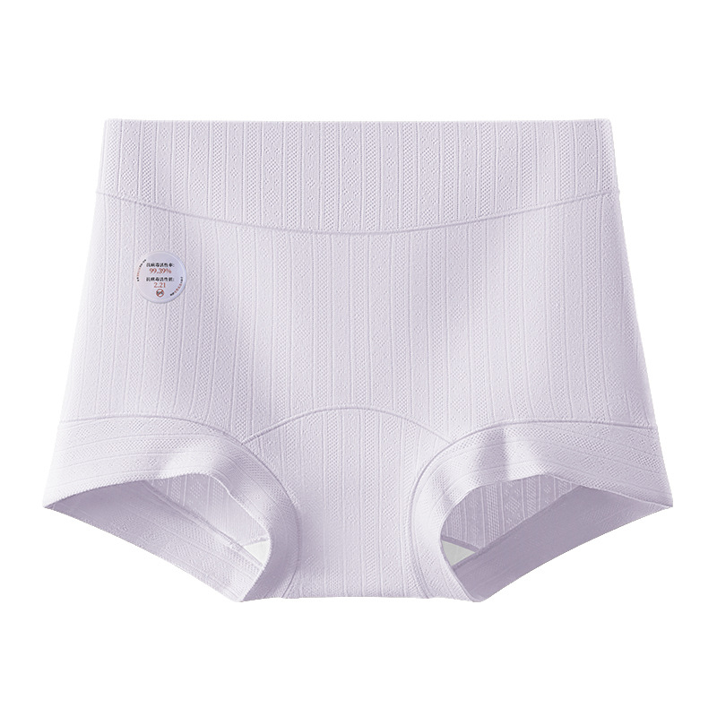 Női pamut alsónemű antibakteriális funkcióval, magas derekú, jacquard szövésű, fő anyag 90-95% pamut, ágyéki rész 100% pamut