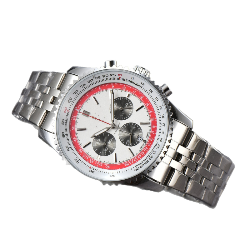 Vīriešu sporta kvarca pulkstenis ar sešām rokām, modelis 759, korpuss no sakausējuma, nerūsējošā tērauda siksna, apaļš ciferblats.