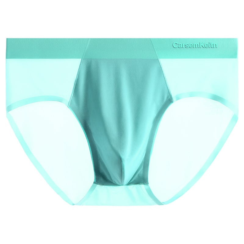 Vyriniai Ice Silk apatiniai – kvėpuojantys, antibakteriniai, greitai džiūstantys, vidutinio juosmens, nailono mezginys