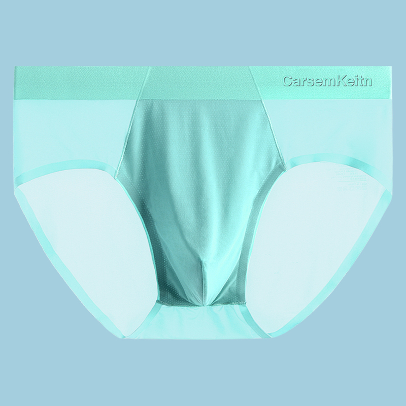 Vyriniai Ice Silk apatiniai – kvėpuojantys, antibakteriniai, greitai džiūstantys, vidutinio juosmens, nailono mezginys