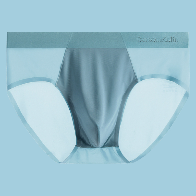 Vyriniai Ice Silk apatiniai – kvėpuojantys, antibakteriniai, greitai džiūstantys, vidutinio juosmens, nailono mezginys