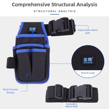 Чанта с двойнослойна оксфордова тъкан, водоустойчива, многофункционална за монтаж на филми и тапети