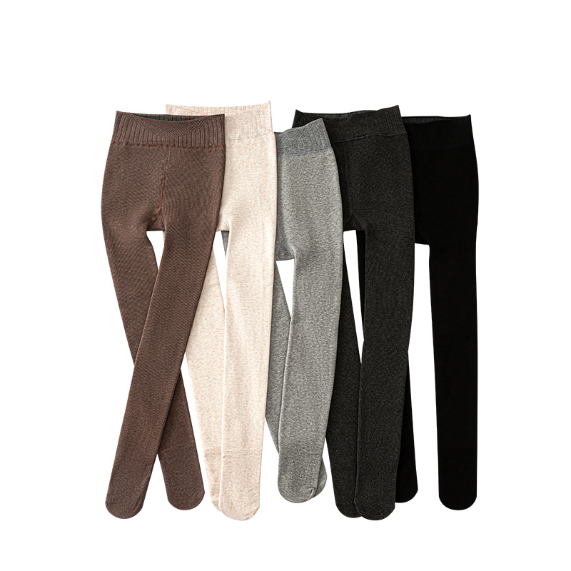 Colanți din bumbac pieptănat cu dungi verticale, groși, calzi, modelatori, anti-statice, cu înaltă elasticitate