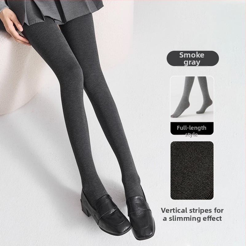 Colanți din bumbac pieptănat cu dungi verticale, groși, calzi, modelatori, anti-statice, cu înaltă elasticitate