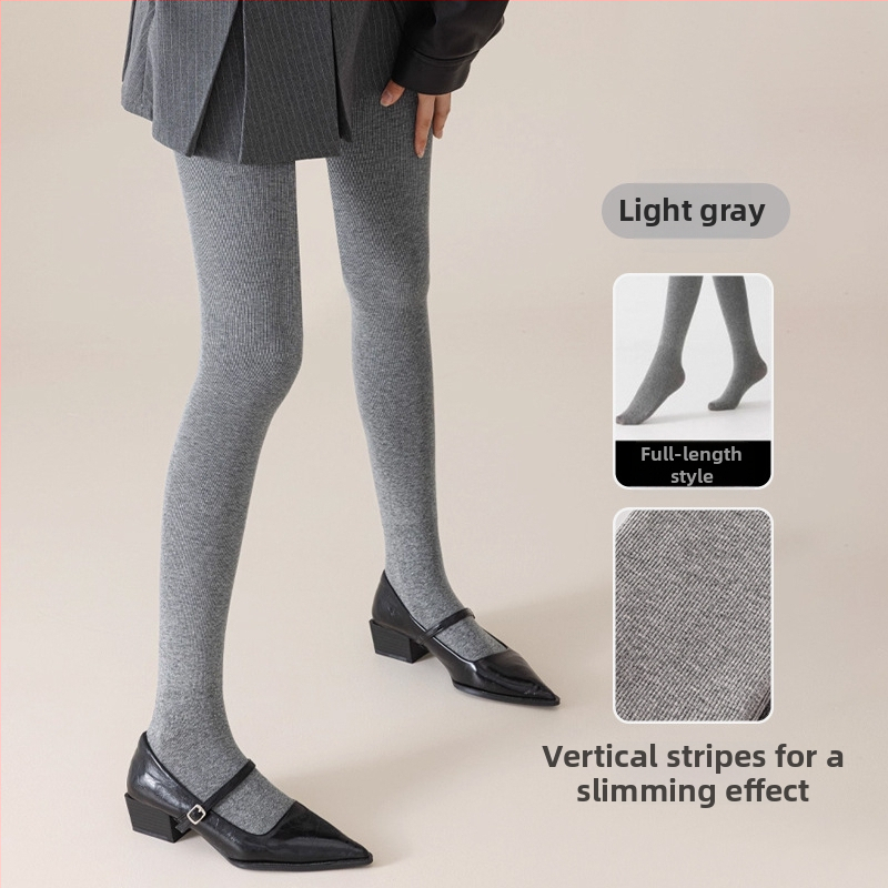 Colanți din bumbac pieptănat cu dungi verticale, groși, calzi, modelatori, anti-statice, cu înaltă elasticitate