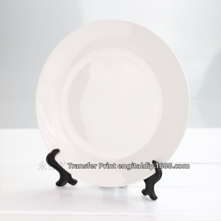 Порцеланова плитка чиния, празен дизайн, повърхност с термален трансфер, персонализиран логотип, налична частна марка