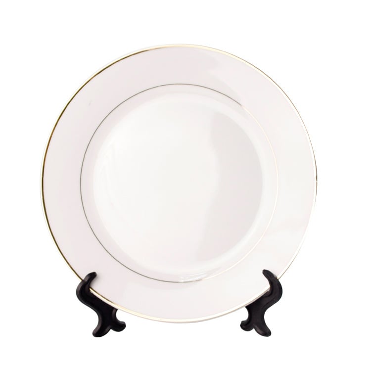 Порцеланова плитка чиния, празен дизайн, повърхност с термален трансфер, персонализиран логотип, налична частна марка