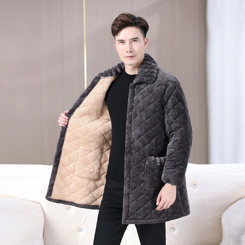 Pidžama jakna s flis podstavom, ekstra debeli materijal 501–600 g/m², elastan pamuk s viskozom, četvrtasti ovratnik, dugi rukavi, oversize