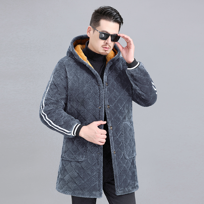 Pidžama jakna s flis podstavom, ekstra debeli materijal 501–600 g/m², elastan pamuk s viskozom, četvrtasti ovratnik, dugi rukavi, oversize