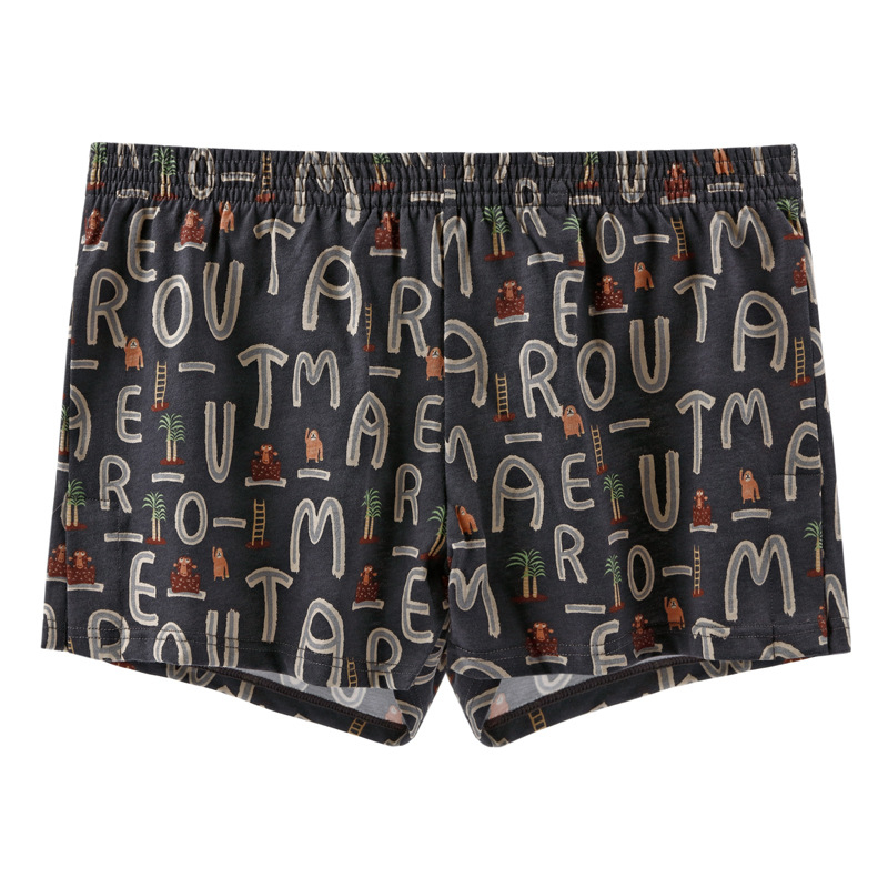 Vyrų medvilniniai bokseriai su laisvu kirpimu, vidutinio liemens aukščio, kvėpuojantys, 100% medvilnė.