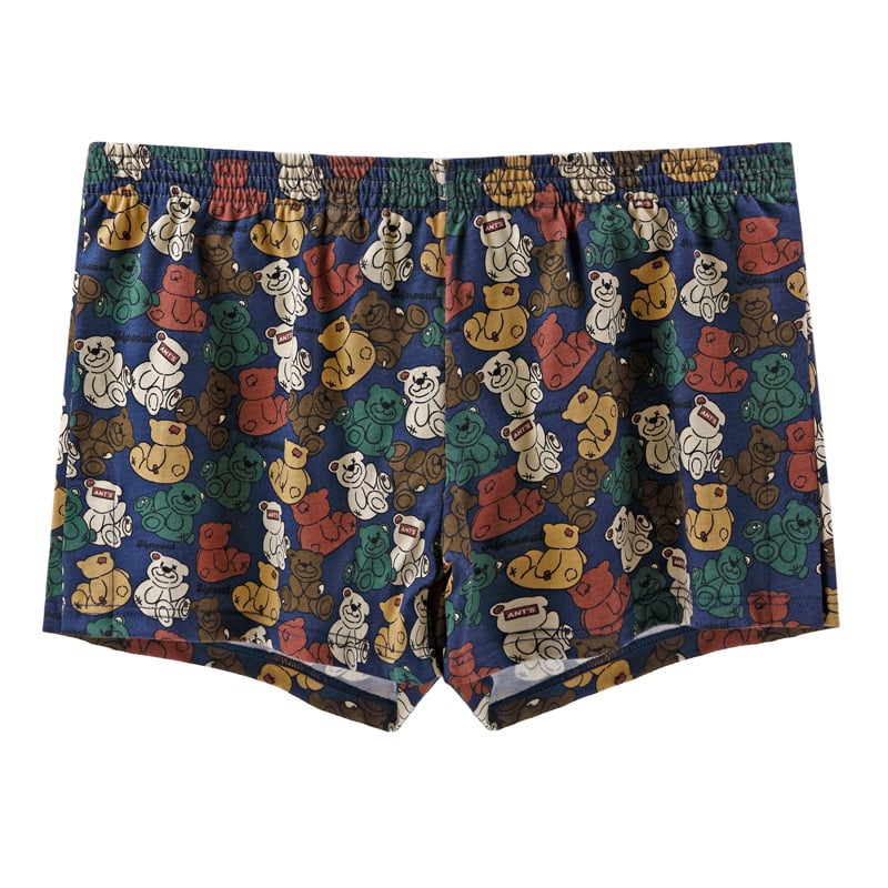 Vyrų medvilniniai bokseriai su laisvu kirpimu, vidutinio liemens aukščio, kvėpuojantys, 100% medvilnė.