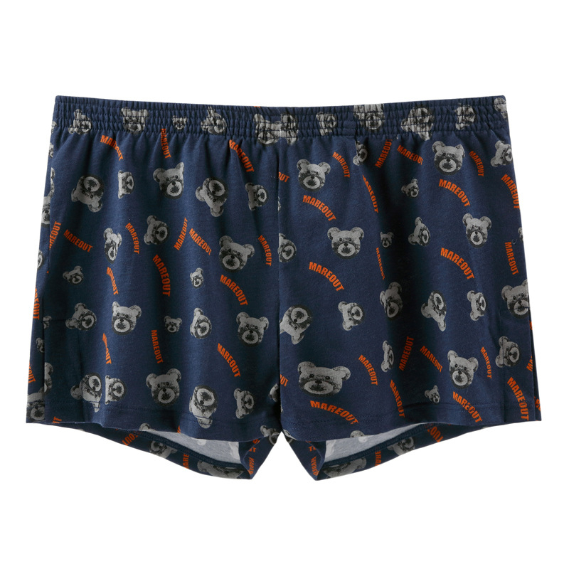 Vyrų medvilniniai bokseriai su laisvu kirpimu, vidutinio liemens aukščio, kvėpuojantys, 100% medvilnė.