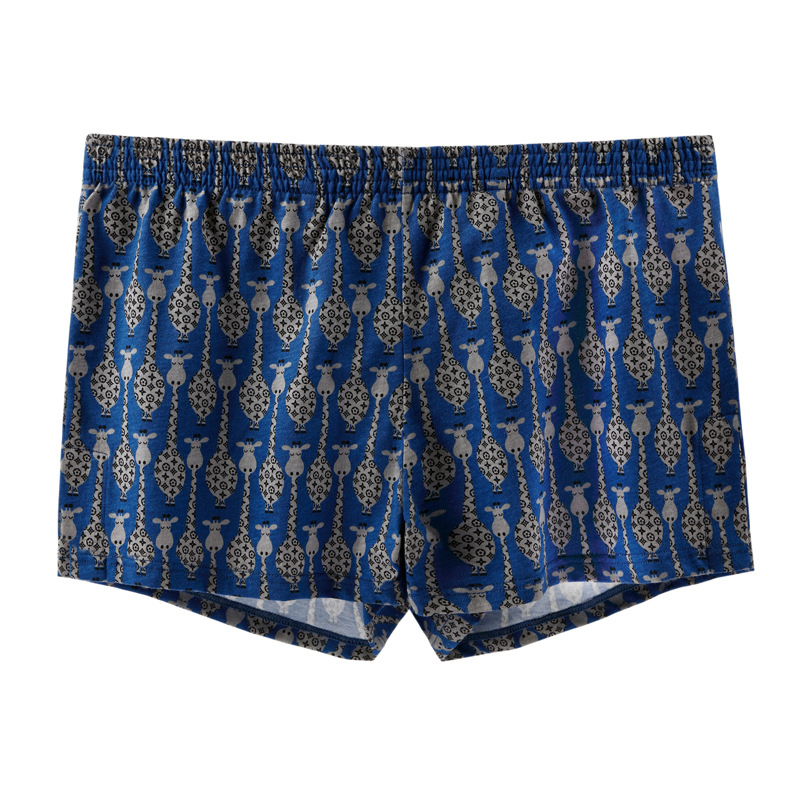 Vyrų medvilniniai bokseriai su laisvu kirpimu, vidutinio liemens aukščio, kvėpuojantys, 100% medvilnė.