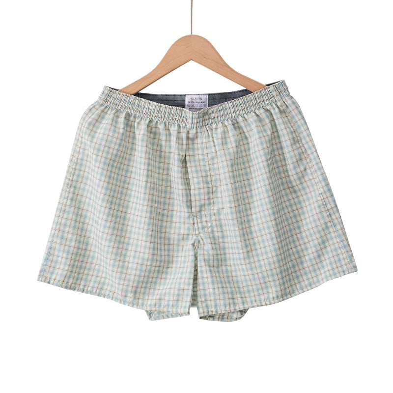 Мъжки свободни пижамени панталони с каре, 100% полиестер, дишащи, тъкани, талия средна