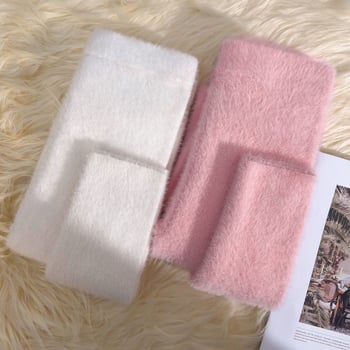 Sieviešu poliestera adīti legingi ar augstu jostu, cieši pieguļošs siluets, 9/10 garums, bieza silta auduma