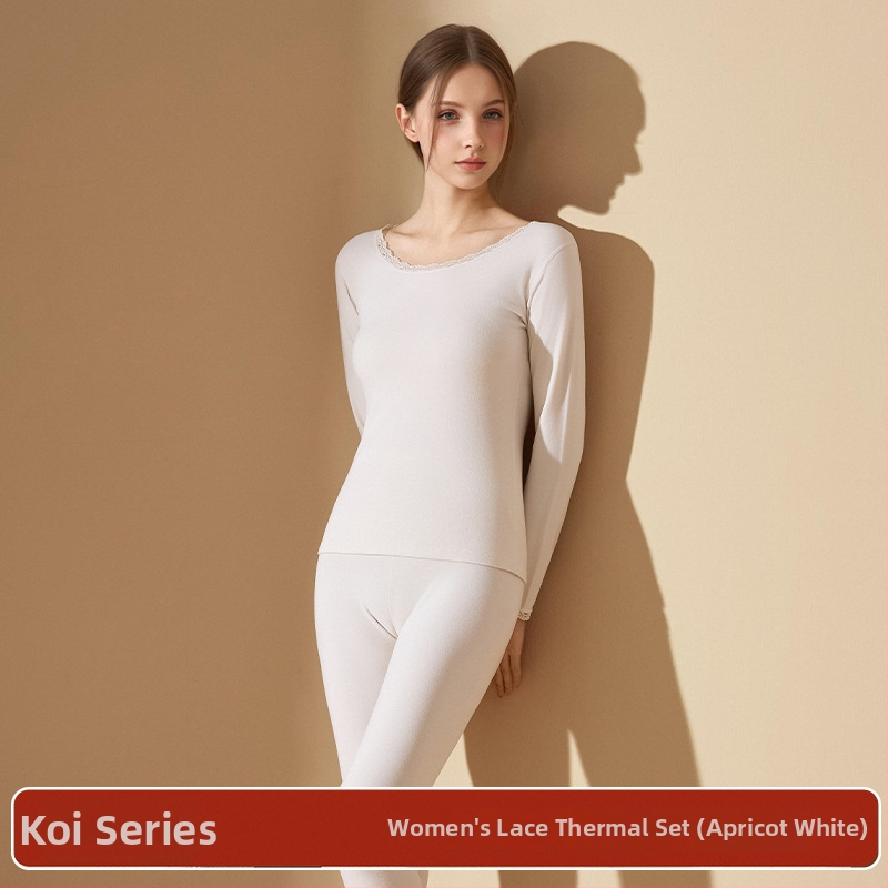 Moteriškas akrilo terminis komplektas su antibakteriniu poveikiu; šiluma storas 201-250 g/m2 su veluro pamušalu; viršus megztinis su ilgomis rankovėmis; apačia kelnes; pagrindinis pluošto kiekis 30-50%.