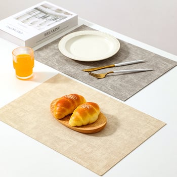 Nahast kahepoolsed lauaalused, tekstiuriga, soojusisolaator, veekindlad ja õli-tõrjev, ruudukujuline, põhjamaine stiil, esmaklassiline kvaliteet