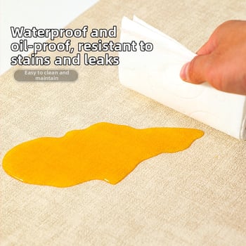 Nahast kahepoolsed lauaalused, tekstiuriga, soojusisolaator, veekindlad ja õli-tõrjev, ruudukujuline, põhjamaine stiil, esmaklassiline kvaliteet