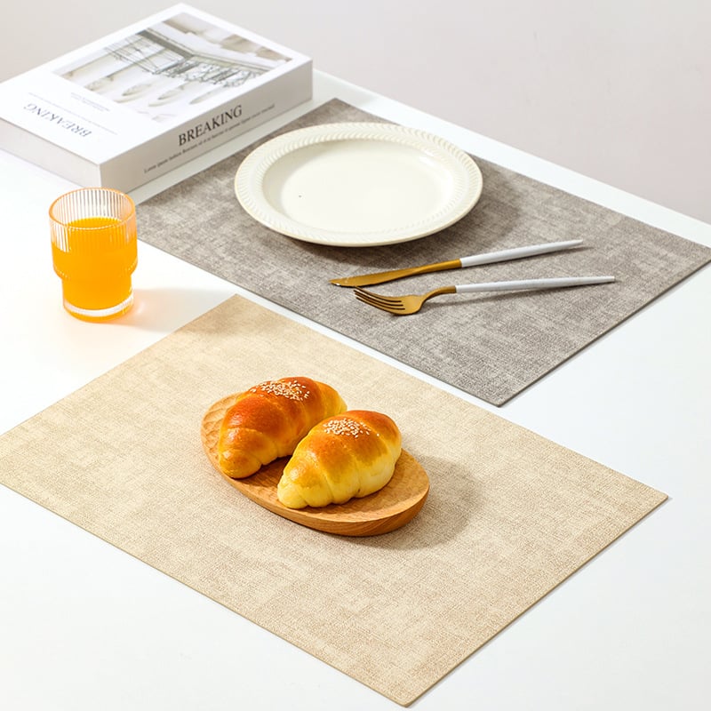 Nahast kahepoolsed lauaalused, tekstiuriga, soojusisolaator, veekindlad ja õli-tõrjev, ruudukujuline, põhjamaine stiil, esmaklassiline kvaliteet