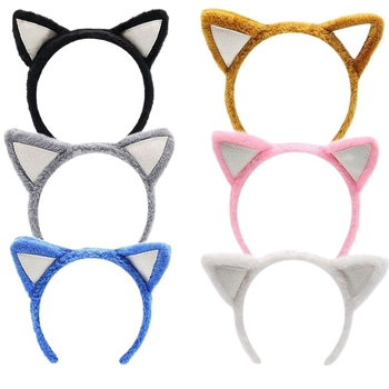 Kopča za kosu s mačjim ušima i krznenim repom, cosplay set za odrasle, proljeće 2024