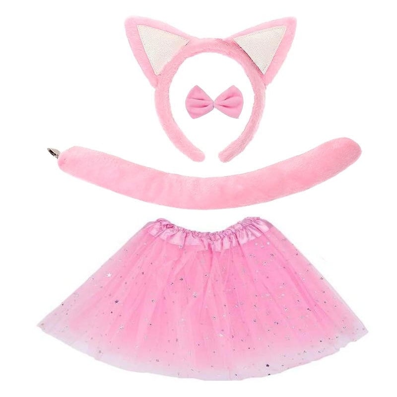 Kopča za kosu s mačjim ušima i krznenim repom, cosplay set za odrasle, proljeće 2024