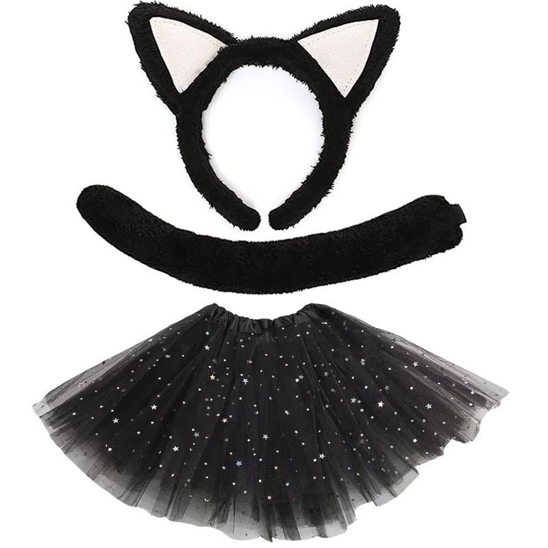 Kopča za kosu s mačjim ušima i krznenim repom, cosplay set za odrasle, proljeće 2024