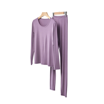 Moterų rudens termo komplektas iš Modal (viskozės), pagrindinis audinys 95% Modal, įdaila Modal 90%, plonas, siauras kirpimas, pagrindinis sluoksnis