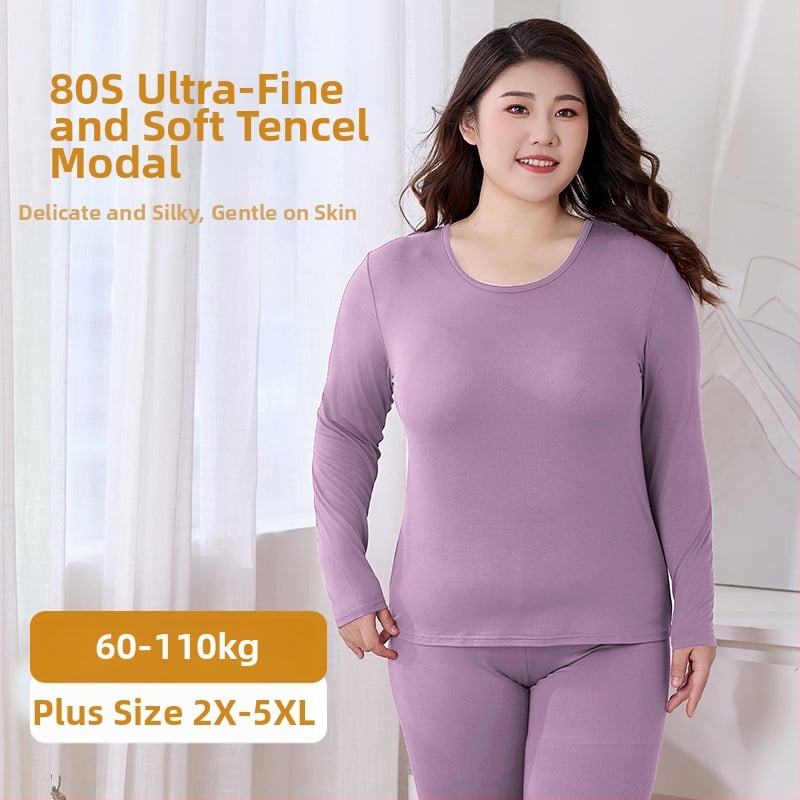 Moterų rudens termo komplektas iš Modal (viskozės), pagrindinis audinys 95% Modal, įdaila Modal 90%, plonas, siauras kirpimas, pagrindinis sluoksnis