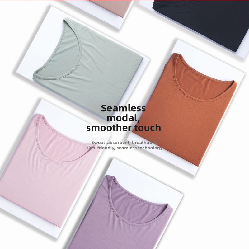 Dámsky jesenný termálny set z modal (viskozou), hlavný materiál 95% Modal, podšívka Modal 90%, tenký, štíhly strih, základná vrstva