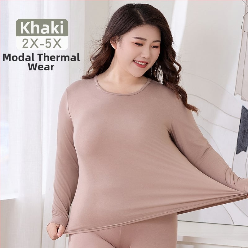 Moterų rudens termo komplektas iš Modal (viskozės), pagrindinis audinys 95% Modal, įdaila Modal 90%, plonas, siauras kirpimas, pagrindinis sluoksnis