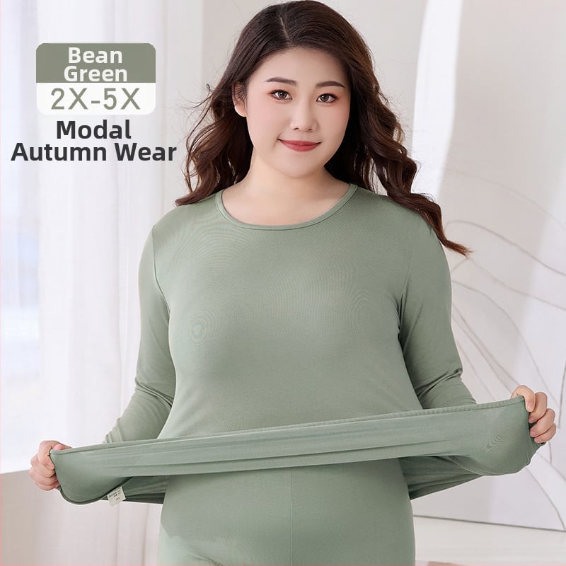 Moterų rudens termo komplektas iš Modal (viskozės), pagrindinis audinys 95% Modal, įdaila Modal 90%, plonas, siauras kirpimas, pagrindinis sluoksnis