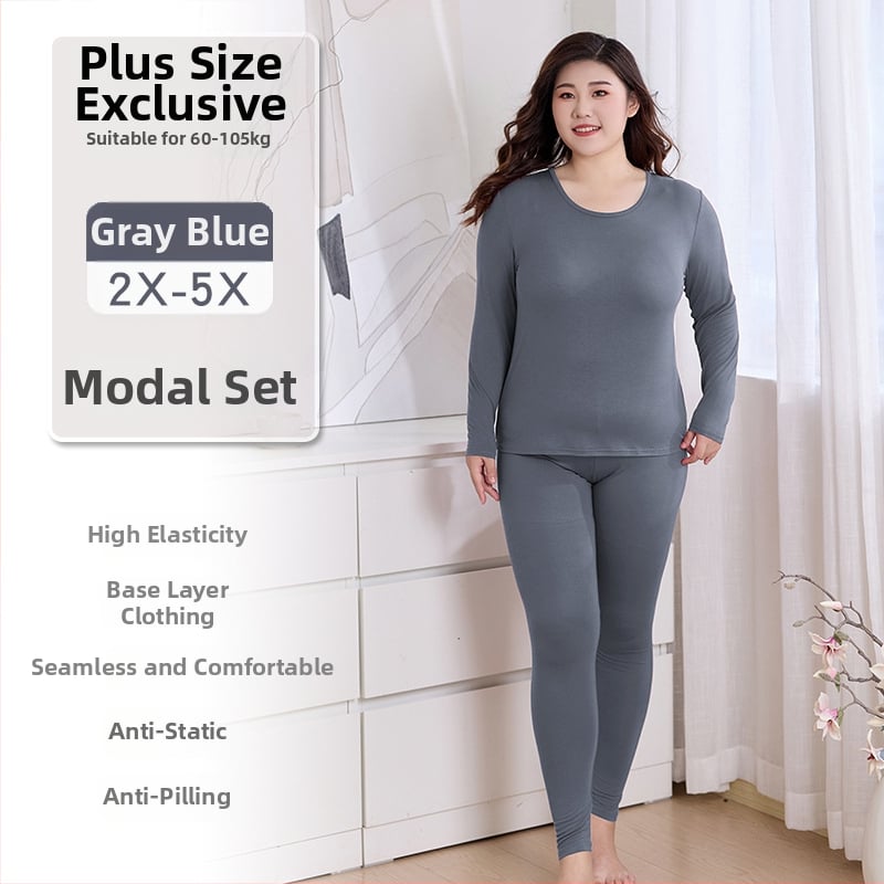 Moterų rudens termo komplektas iš Modal (viskozės), pagrindinis audinys 95% Modal, įdaila Modal 90%, plonas, siauras kirpimas, pagrindinis sluoksnis
