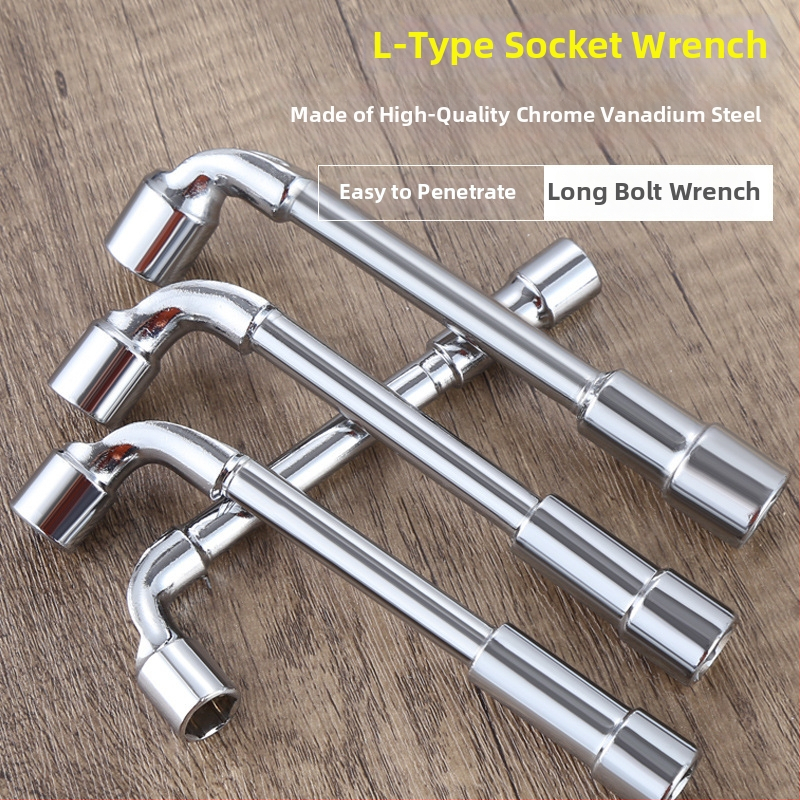 Bangli L-tvarovaný socket kľúč set s 7-tvarovaným dvojhlavým dizajnom, vonkajší šesťuholník, 45# oceľ, Allen kľúče