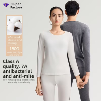 Combed Cotton terminis bazinis komplektas – antibakterinis, išlaiko šilumą, anti-pilling, apvalus kaklo iškirpimas, be siūlių, 3/4 ilgio kelnes