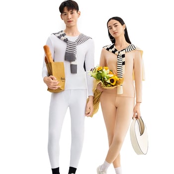 Combed Cotton terminis bazinis komplektas – antibakterinis, išlaiko šilumą, anti-pilling, apvalus kaklo iškirpimas, be siūlių, 3/4 ilgio kelnes