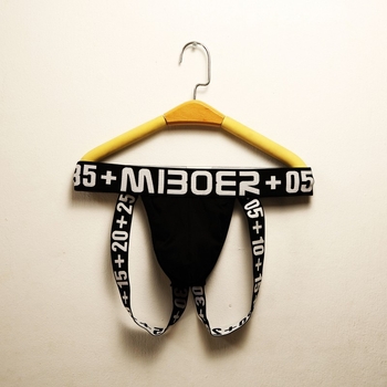 Meeste puuvillased thong-aluspüksid, madala lõikega, hingavad, keha kujundus, ühevärvilised