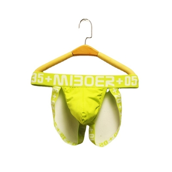 Meeste puuvillased thong-aluspüksid, madala lõikega, hingavad, keha kujundus, ühevärvilised