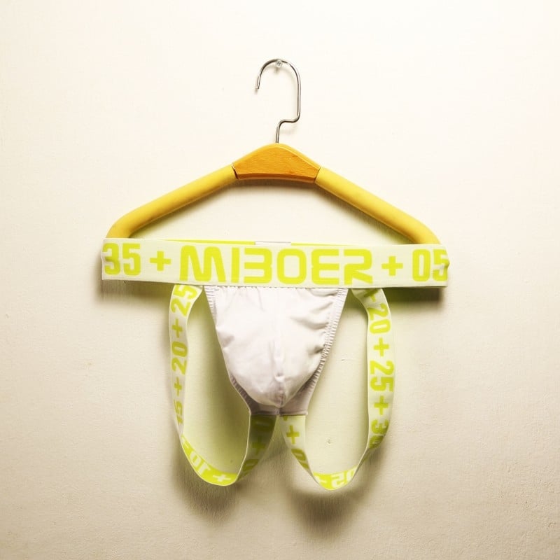 Meeste puuvillased thong-aluspüksid, madala lõikega, hingavad, keha kujundus, ühevärvilised