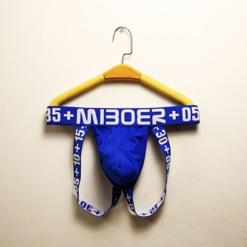 Meeste puuvillased thong-aluspüksid, madala lõikega, hingavad, keha kujundus, ühevärvilised