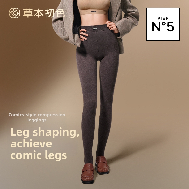 Colanți pentru femei cu căptușeală fleece, călduroși, amestec nylon-viscose 30–50% viscose, antibacterieni, modelează picioarele