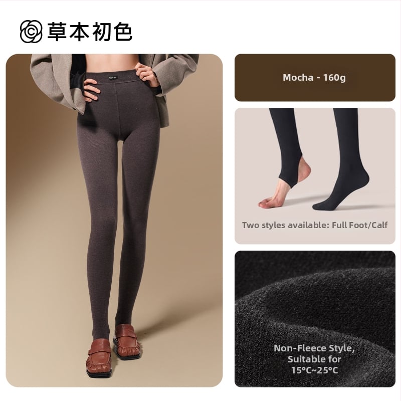 Colanți pentru femei cu căptușeală fleece, călduroși, amestec nylon-viscose 30–50% viscose, antibacterieni, modelează picioarele