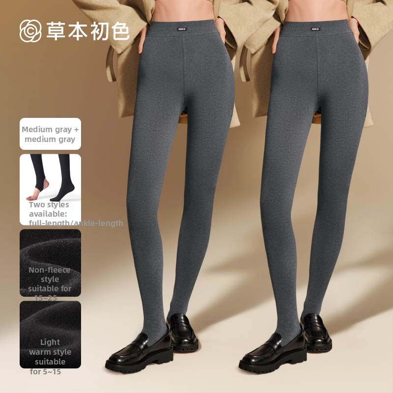 Colanți pentru femei cu căptușeală fleece, călduroși, amestec nylon-viscose 30–50% viscose, antibacterieni, modelează picioarele