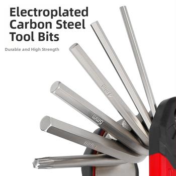 JetCool 16-in-1 komplekts velosipēdu remonta instrumentiem ar hex uzgaļiem, pielāgojams, kombinēts iepakojums, materiāls elektroplēts oglekļa tērauds + ABS, licencēta privātā zīmola