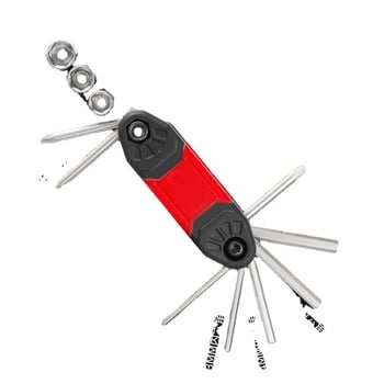 JetCool 16-in-1 komplekts velosipēdu remonta instrumentiem ar hex uzgaļiem, pielāgojams, kombinēts iepakojums, materiāls elektroplēts oglekļa tērauds + ABS, licencēta privātā zīmola