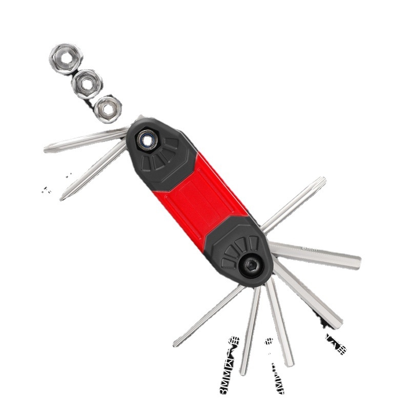 JetCool 16-in-1 komplekts velosipēdu remonta instrumentiem ar hex uzgaļiem, pielāgojams, kombinēts iepakojums, materiāls elektroplēts oglekļa tērauds + ABS, licencēta privātā zīmola