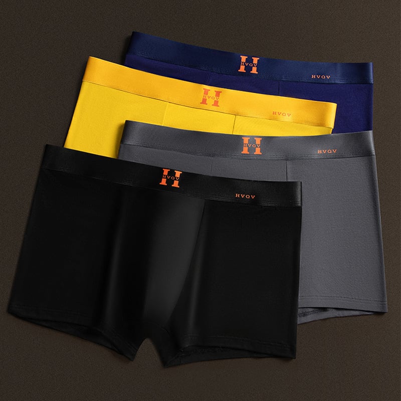 Vyrų medvilniniai bokseriai, megzti, vidutinio juosmens dydžio, vienspalviai; pagrindinis audinys 95–100% medvilnė, kirkšnies įdėklas 30–50% medvilnė