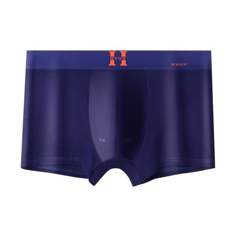 Vyrų medvilniniai bokseriai, megzti, vidutinio juosmens dydžio, vienspalviai; pagrindinis audinys 95–100% medvilnė, kirkšnies įdėklas 30–50% medvilnė